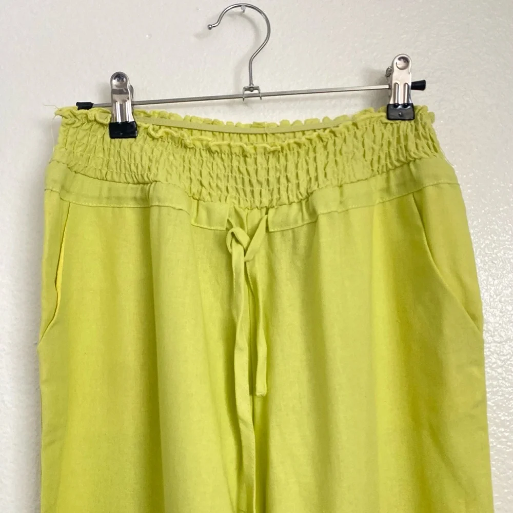 New Look Lime Green Wide Leg Pants - Picture 6 of 14